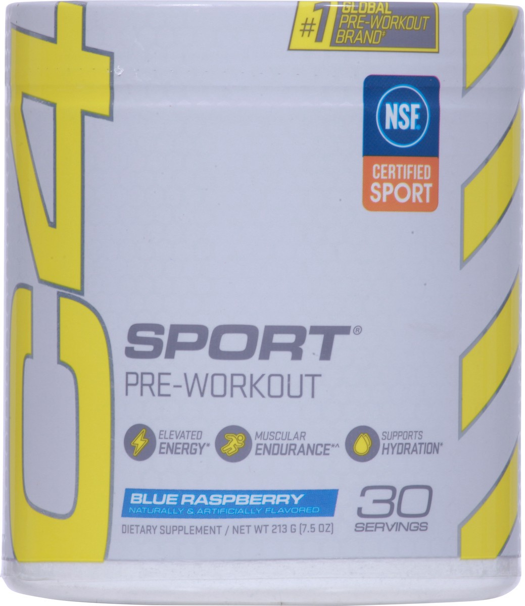 slide 6 of 9, C4 Sport Sport Blue Raspberry Pre-Workout 7.5 oz, 7.5 oz
