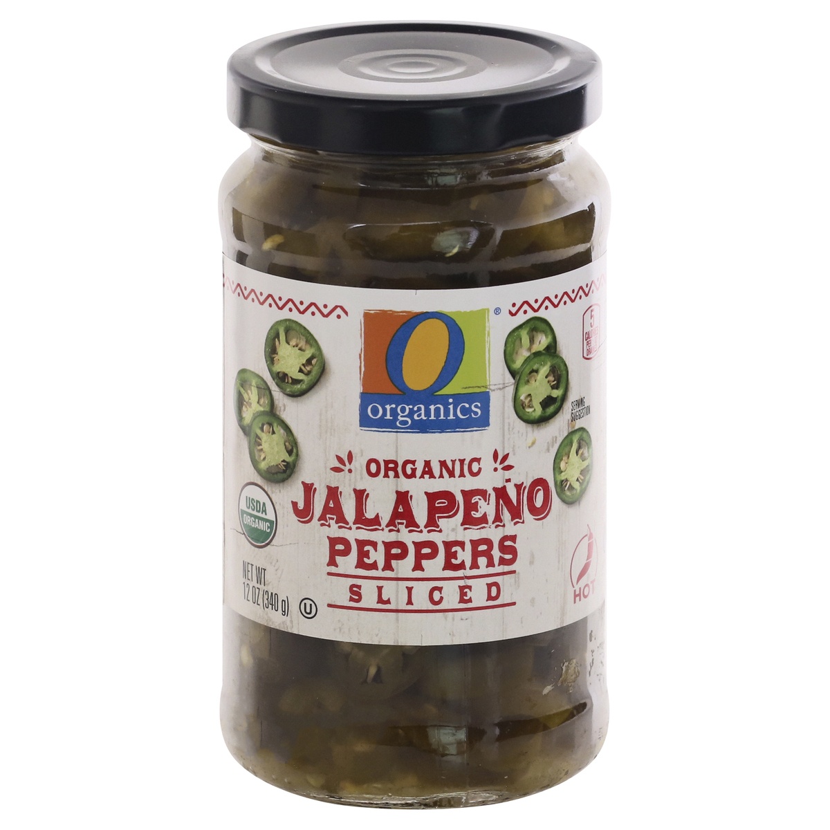 slide 1 of 1, O Orgnc Jalapeno Peppers Sliced, 12 oz