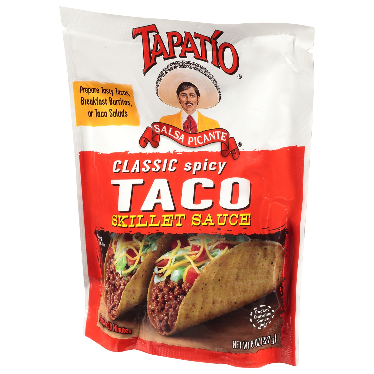 slide 2 of 12, Tapatio Salsa Picante Taco Classic Spicy Skillet Sauce 8 oz Pouch, 8 oz