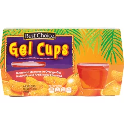 Best Choice Gel Cups Mandarin Oranges In Orange Gel