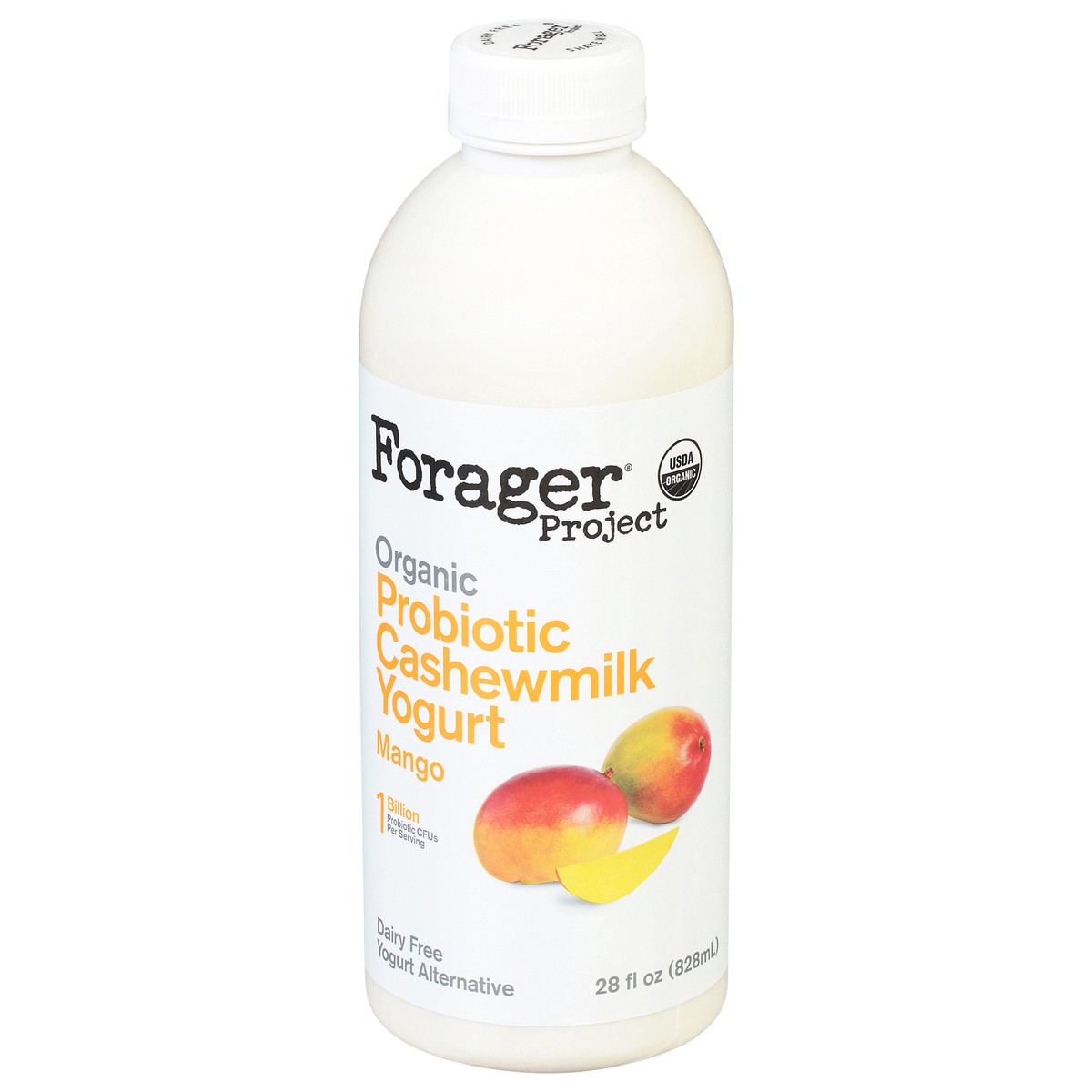 slide 1 of 9, Forager Project Dairy Free Organic Probiotic Mango Cashewmilk Yogurt 28 fl oz, 28 fl oz