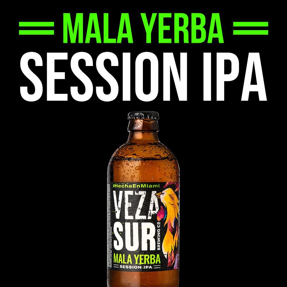 slide 2 of 7, Veza Sur Brewing Co. Mala Yerba Lager Session IPA Craft Beer Beer Bottles, 6 ct