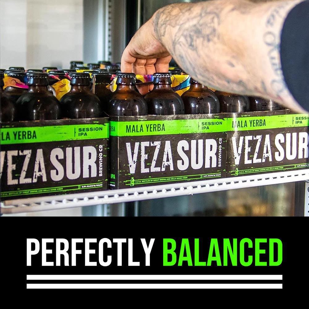 slide 5 of 7, Veza Sur Brewing Co. Mala Yerba Lager Session IPA Craft Beer Beer Bottles, 6 ct