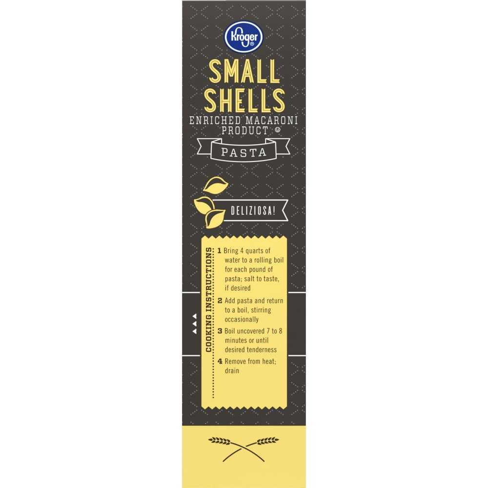 slide 6 of 6, Kroger Small Shell Macaroni, 16 oz