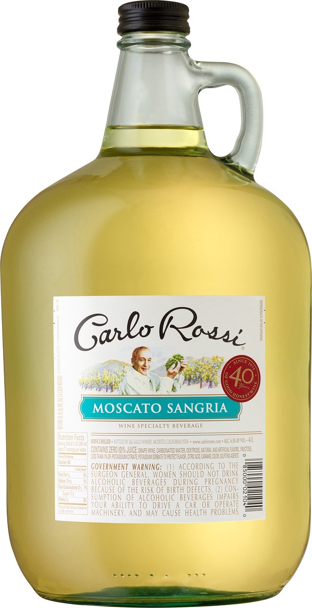 slide 2 of 2, Carlo Rossi White Wine, 4 liter