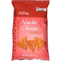 Hy-vee Nacho Cheese Flavored Tortilla Chips