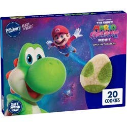 Pillsbury Yoshi Egg Shape Sugar Cookie Dough - 9.1 oz / 20 ct