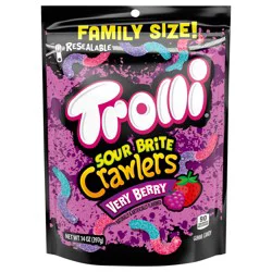 Trolli Very Berry Sour Brite Crawlers 14 Ounce Stand Up Bag