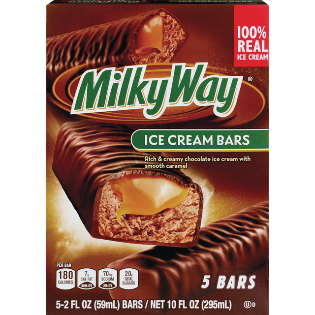 slide 1 of 1, MILKY WAY Ice Cream Bars 5-ct Box, 5 ct