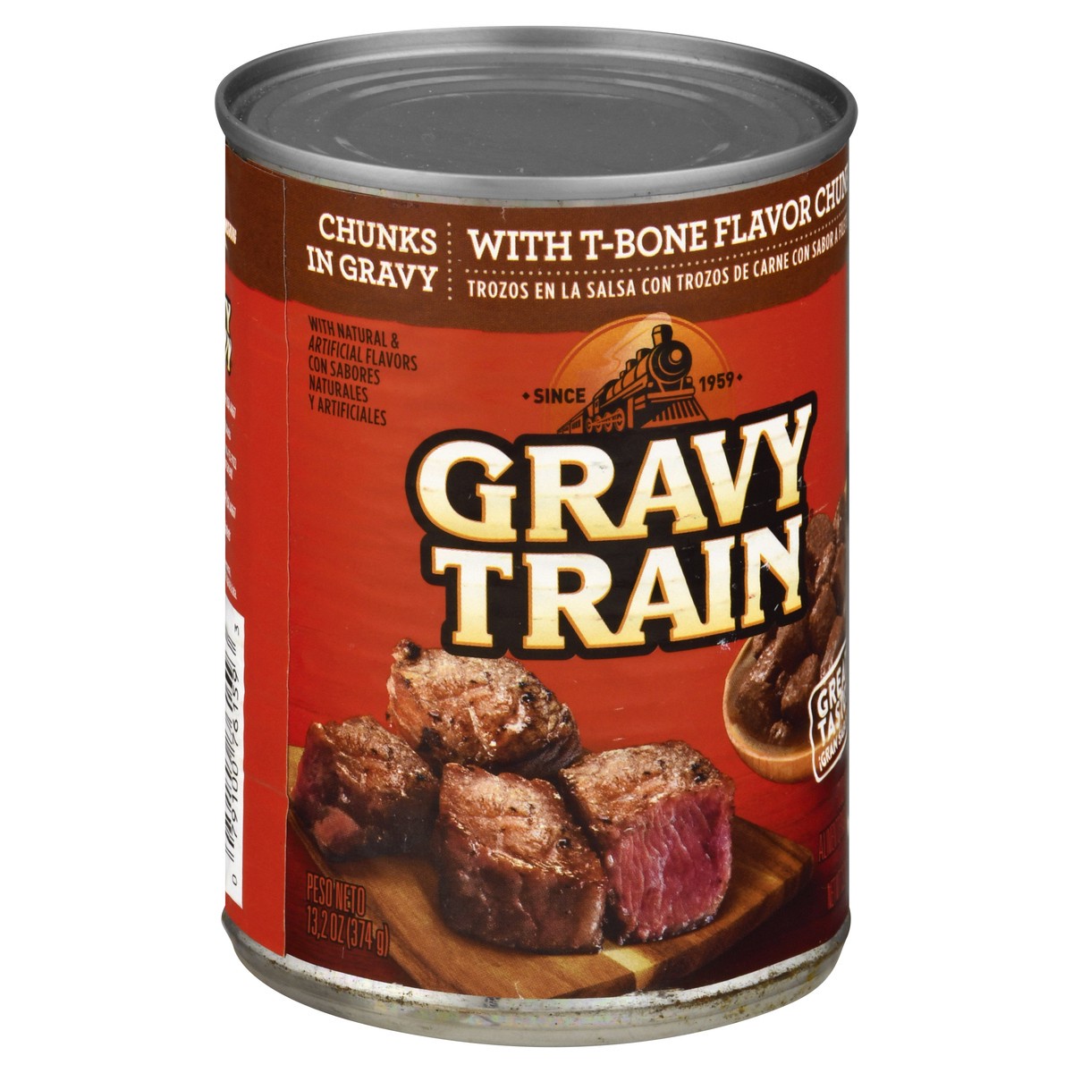 slide 2 of 9, 1/13.2Oz Grvytrn Chnks In Grvy Wth Tbone, 13.2 oz