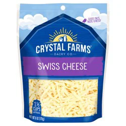 Crystal Farms Finely Shredded Swiss Cheese