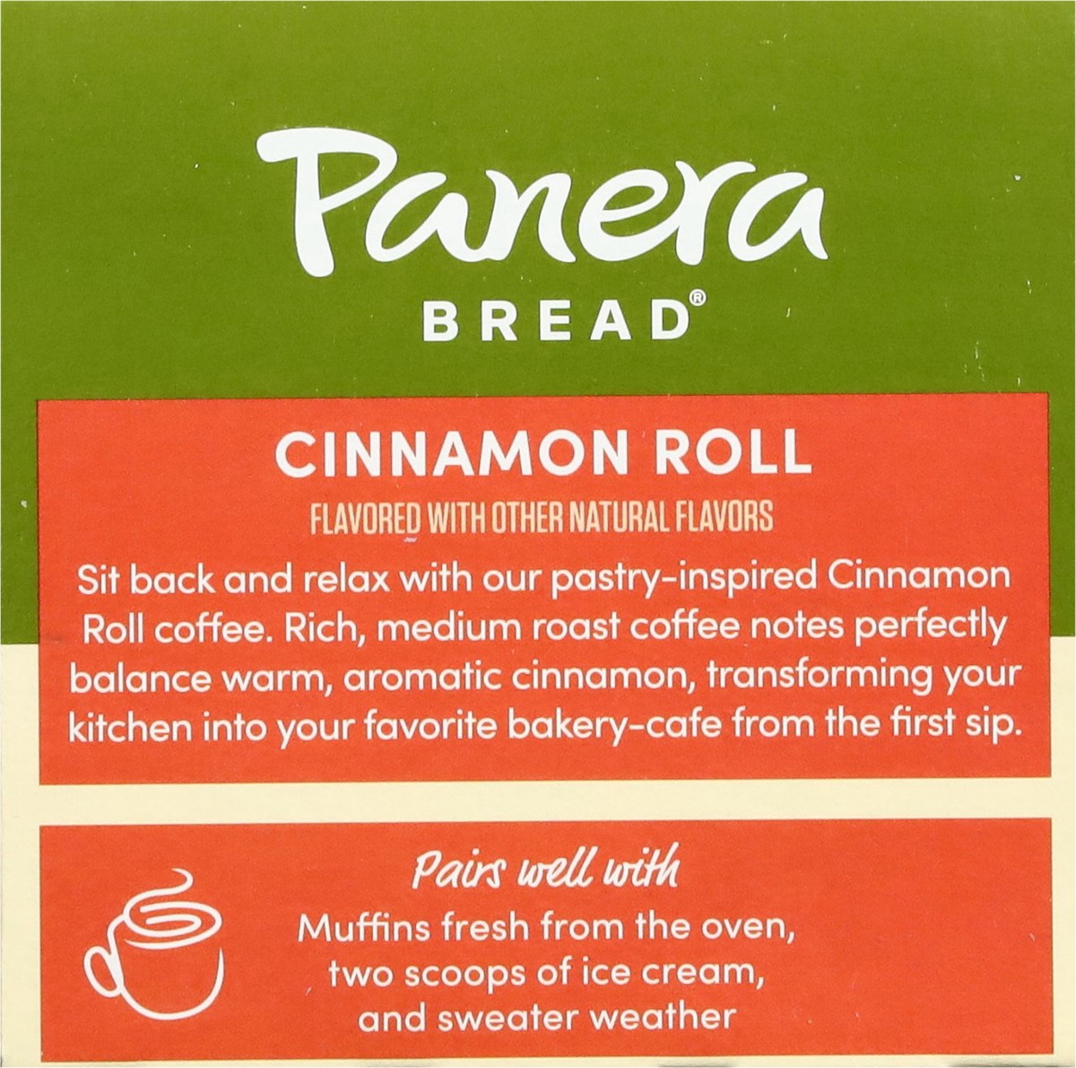 slide 9 of 15, Panera Bread 100% Arabica Cinnamon Roll Coffee 10 - 0.42 oz Cups, 10 ct
