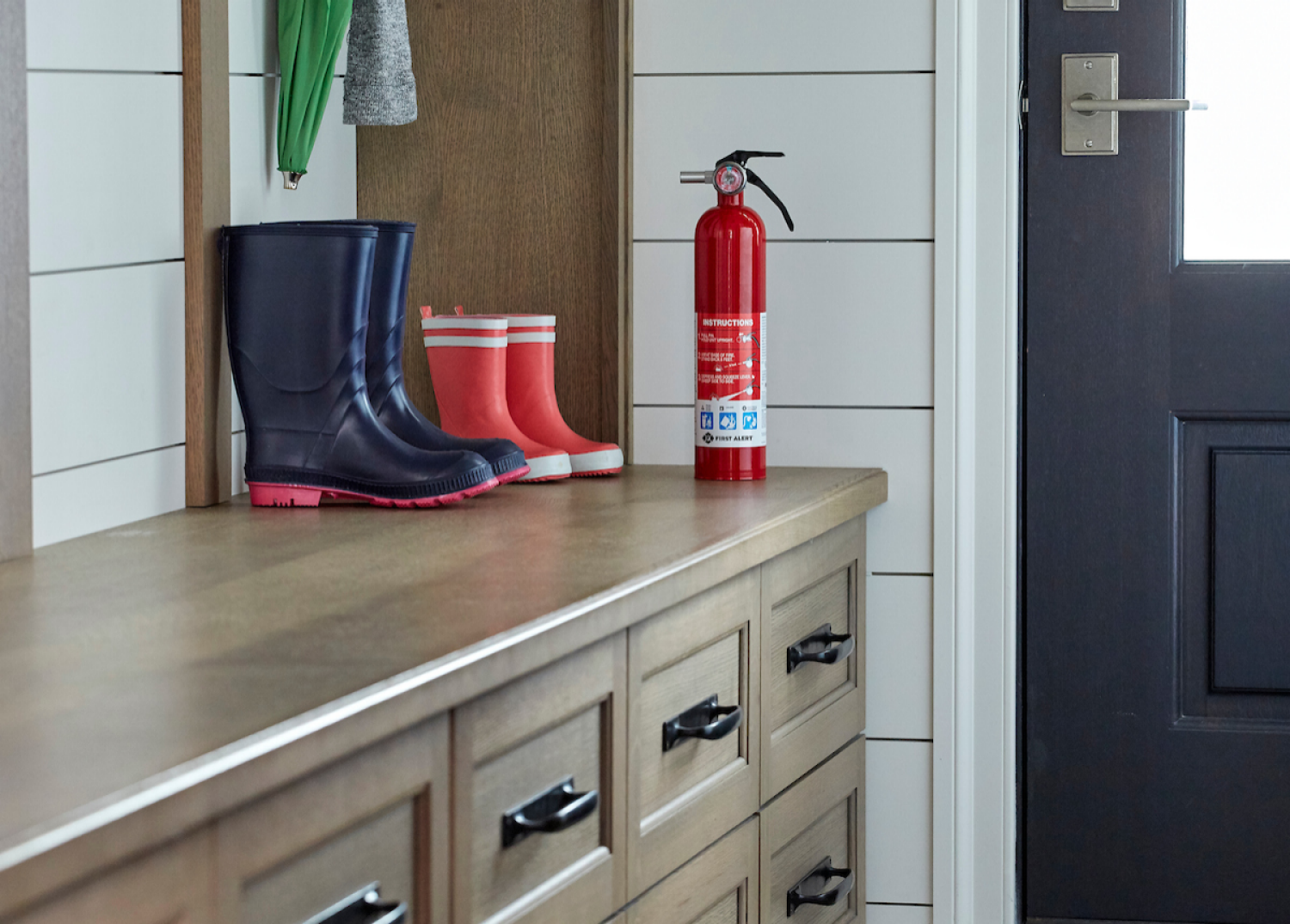 slide 3 of 4, First Alert HOME1 Multipurpose ABC Rechargeable Fire Extinguisher, 4 ct