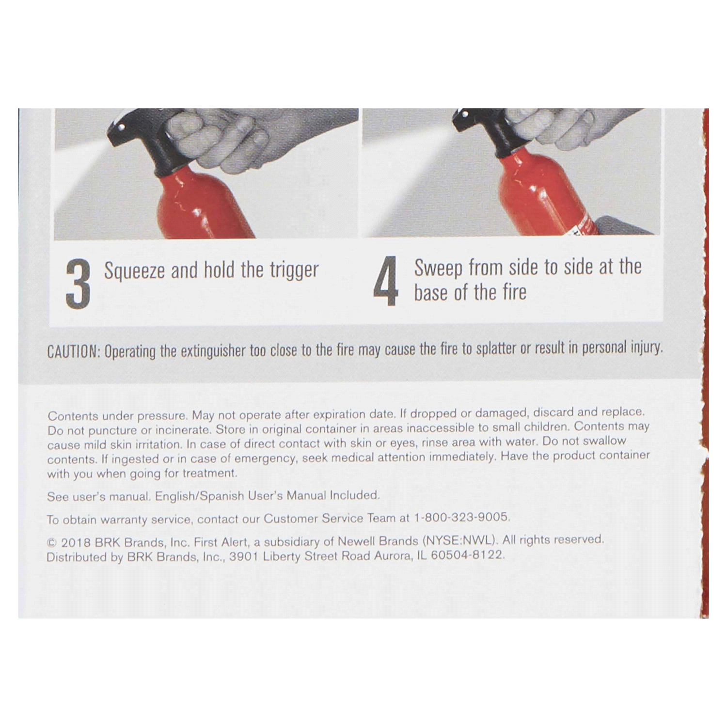 slide 2 of 2, First Alert AUTO5 Auto Fire Extinguisher, 1 ct