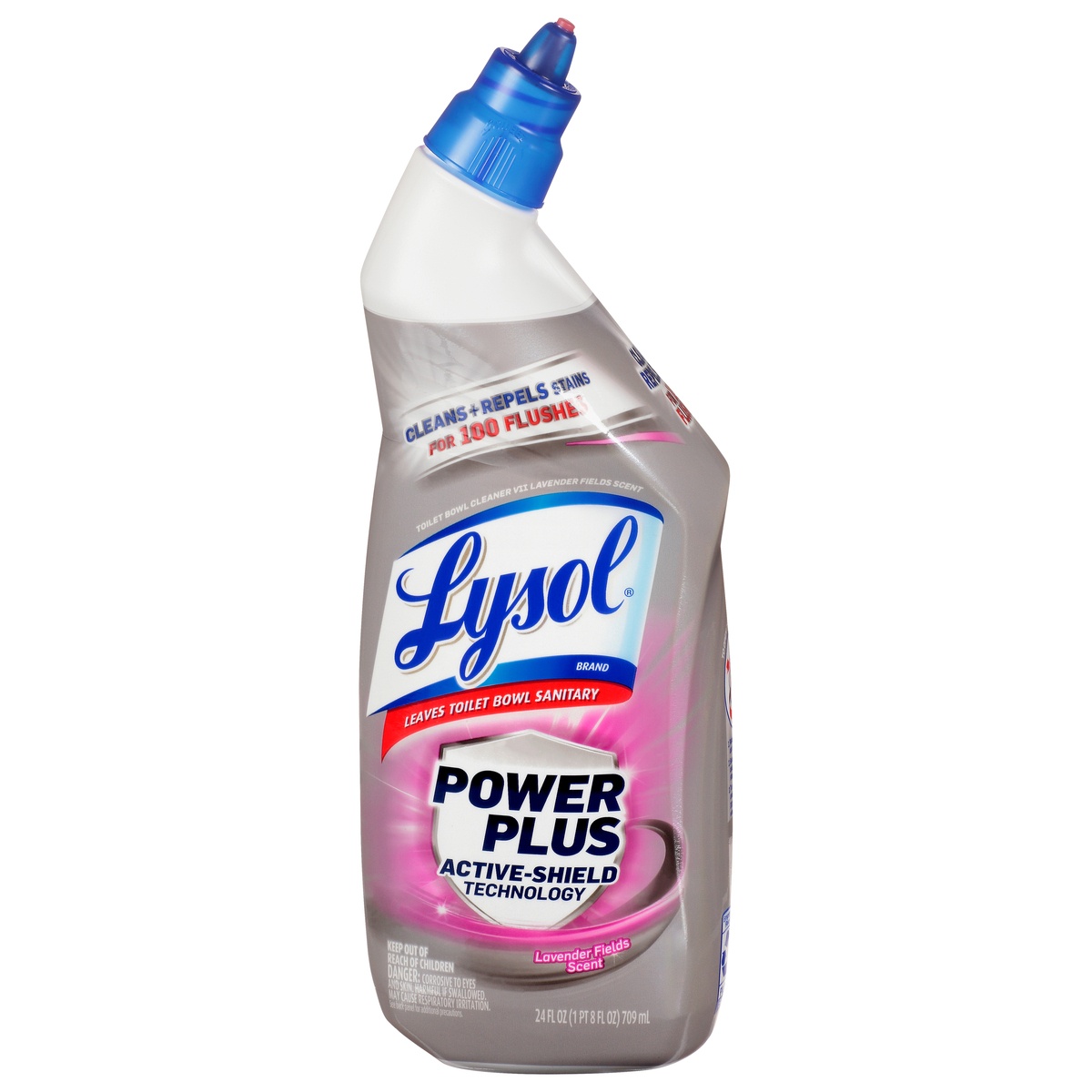 slide 1 of 1, Lysol Power Plus Lavender Fields Scent Toilet Bowl Cleaner 24 oz, 24 oz