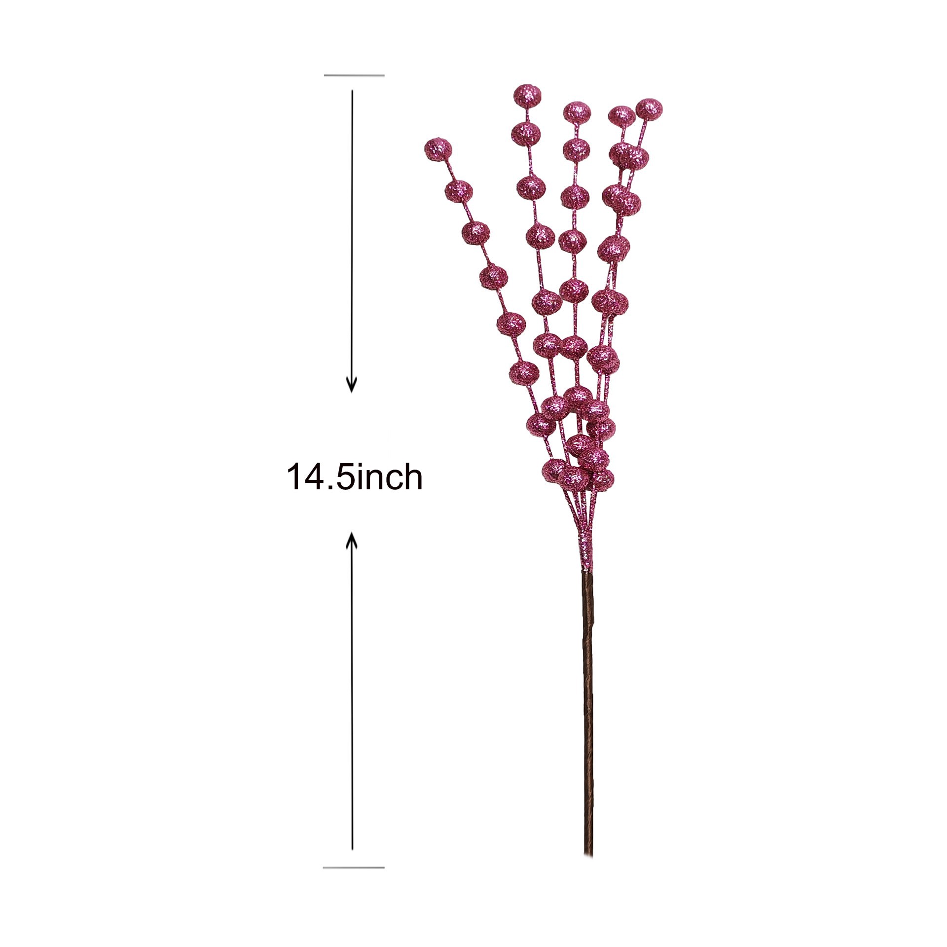 slide 3 of 3, 14.5" Glitter Berry Pick By Ashland, 14.5 in