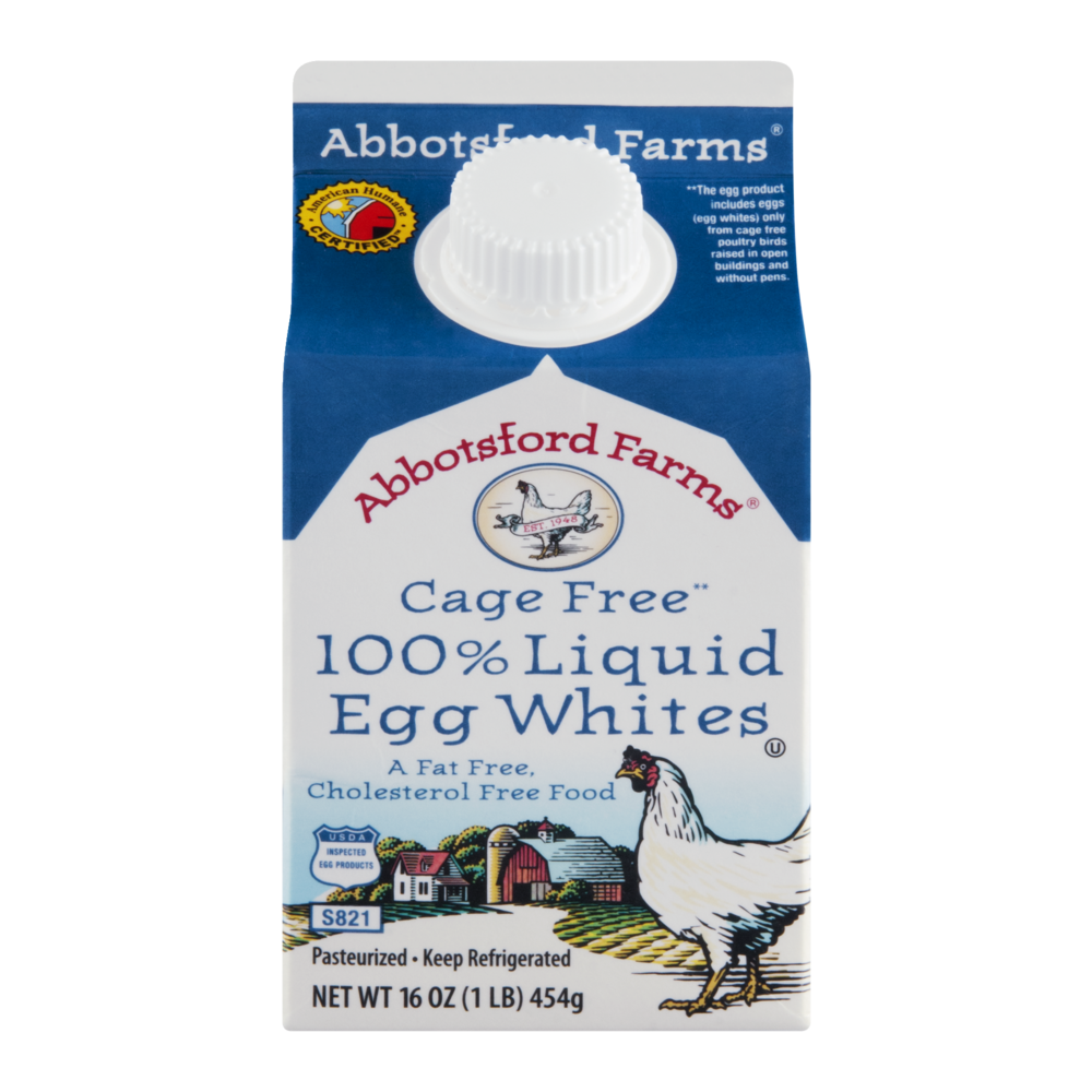 slide 1 of 1, Abbotsford Farms 100% Liquid Egg Whites, 16 fl oz
