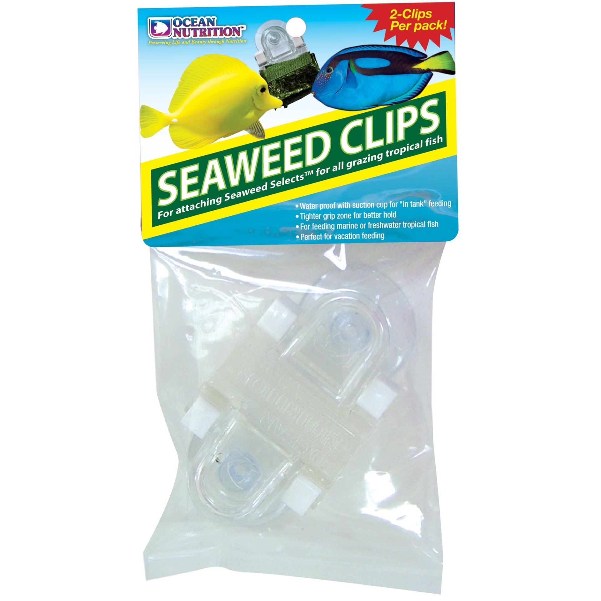slide 1 of 1, Ocean Nutrition Feeding Frenzy Seaweed Clips, 1 ct