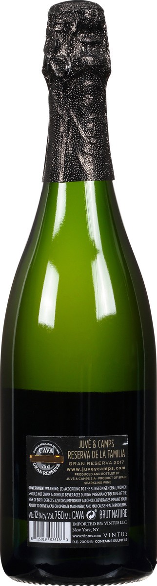 slide 10 of 11, Juve & Camps Reserva De La Familia Sparkling Wine 750 ml, 750 ml