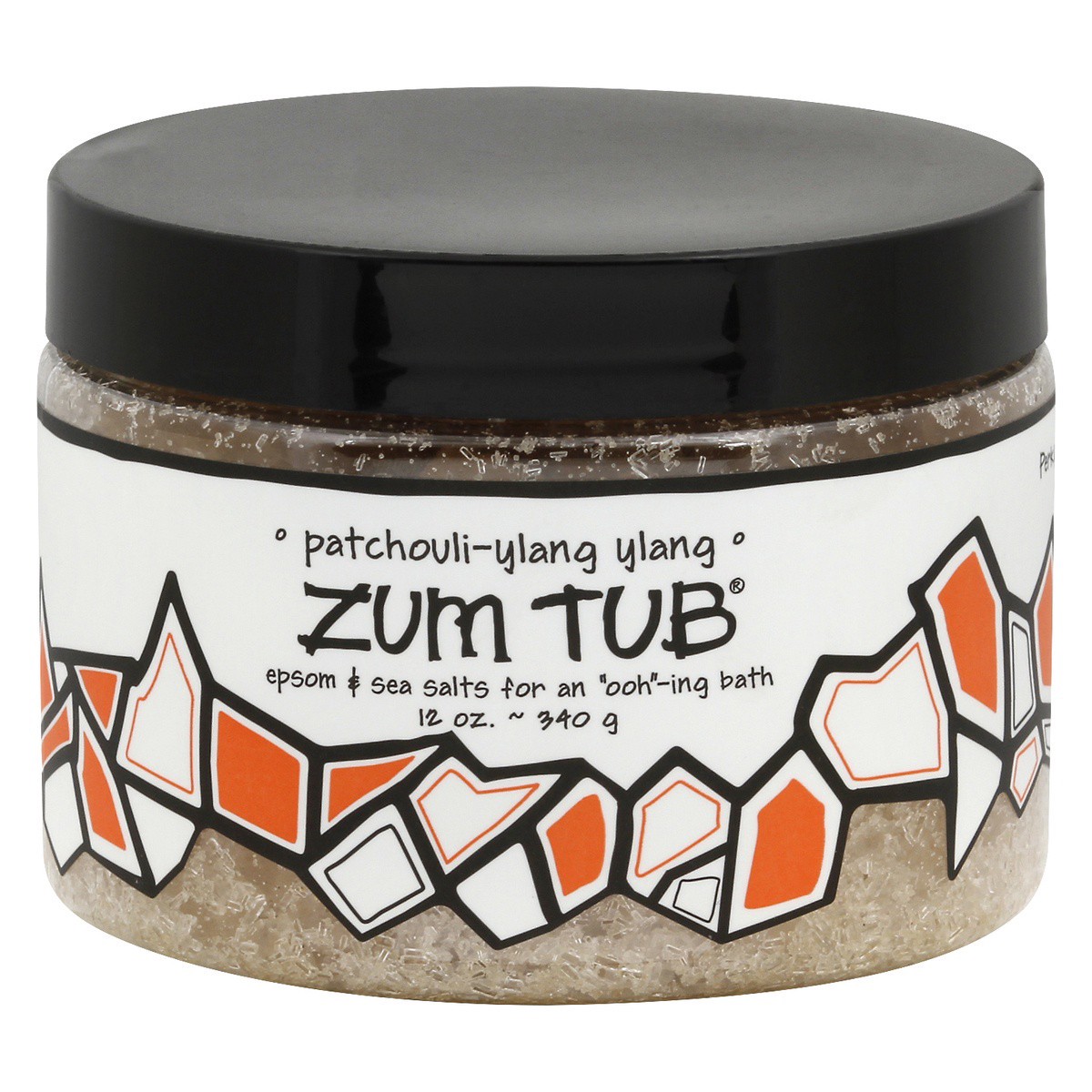 slide 1 of 7, Zum Tub Patchouli Ylang Ylang Bath Salts, 12 oz