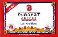 slide 1 of 1, Puroast Coffee Lost Art Blend, 12 ct; 0.41 oz