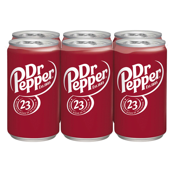 slide 11 of 29, Dr Pepper Mini Cans - 6 ct; 7.5 fl oz, 6 ct; 7.5 fl oz