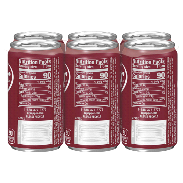 slide 7 of 29, Dr Pepper Mini Cans - 6 ct; 7.5 fl oz, 6 ct; 7.5 fl oz