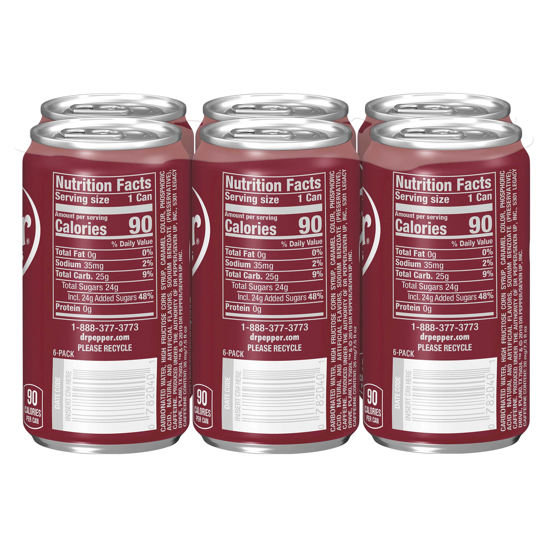 slide 15 of 29, Dr Pepper Mini Cans - 6 ct; 7.5 fl oz, 6 ct; 7.5 fl oz