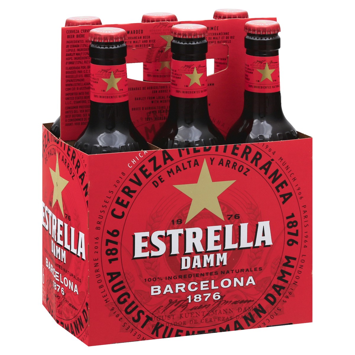 slide 5 of 9, Estrella Beer Lager Barcelona, 72 oz