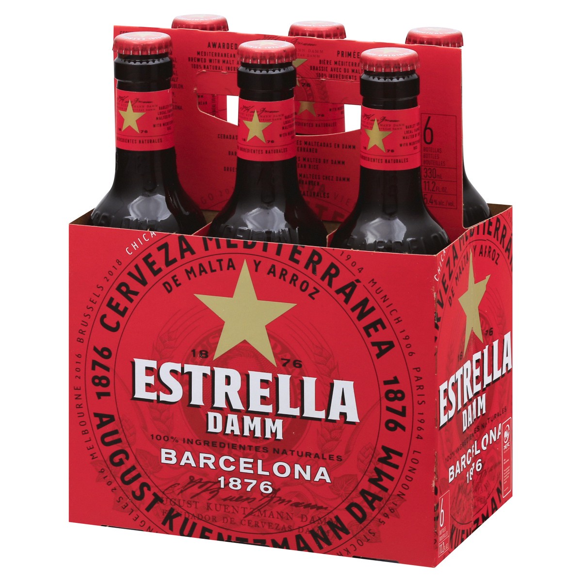 slide 8 of 9, Estrella Beer Lager Barcelona, 72 oz