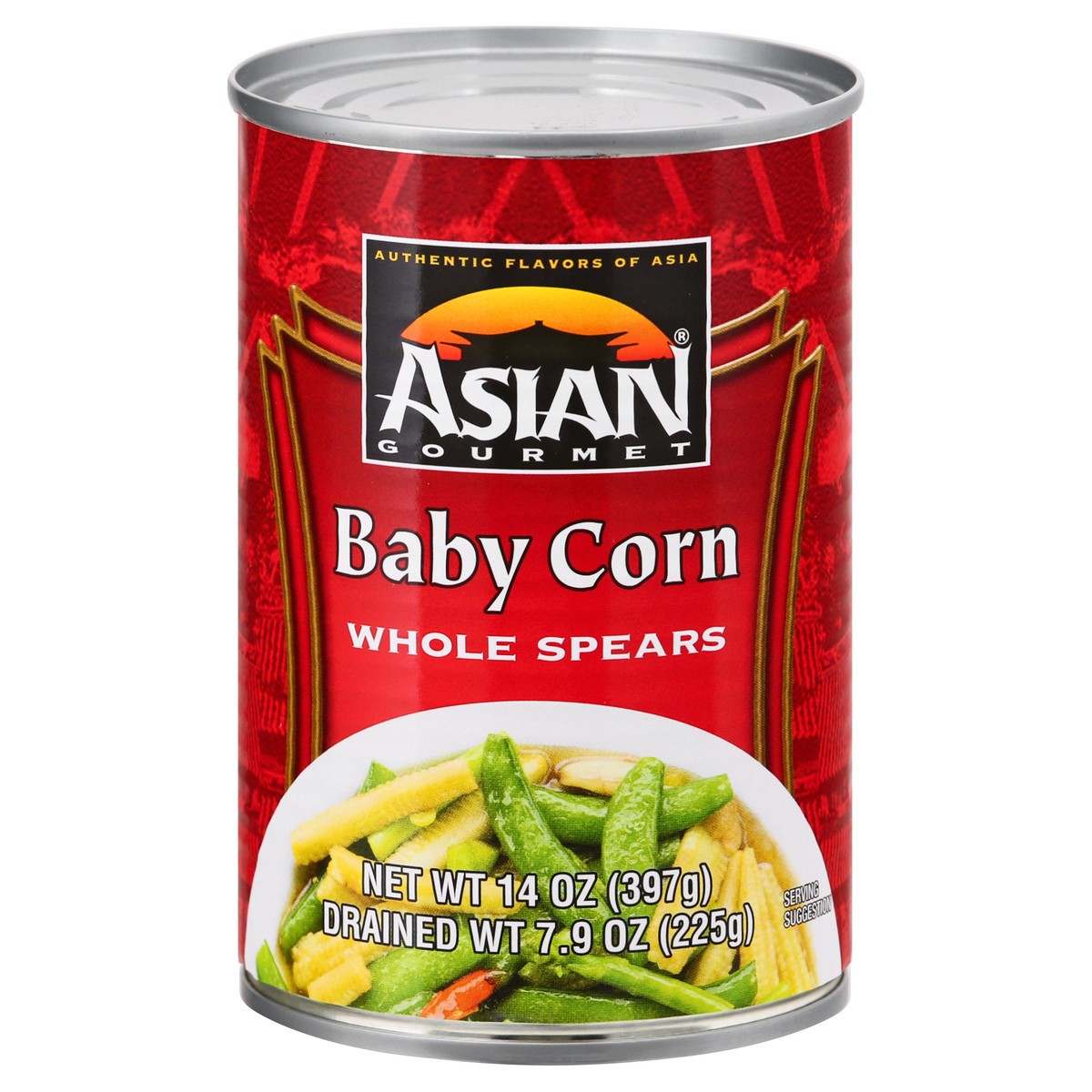 slide 1 of 11, Asian Gourmet Baby Corn, Whole Spears, 14 oz