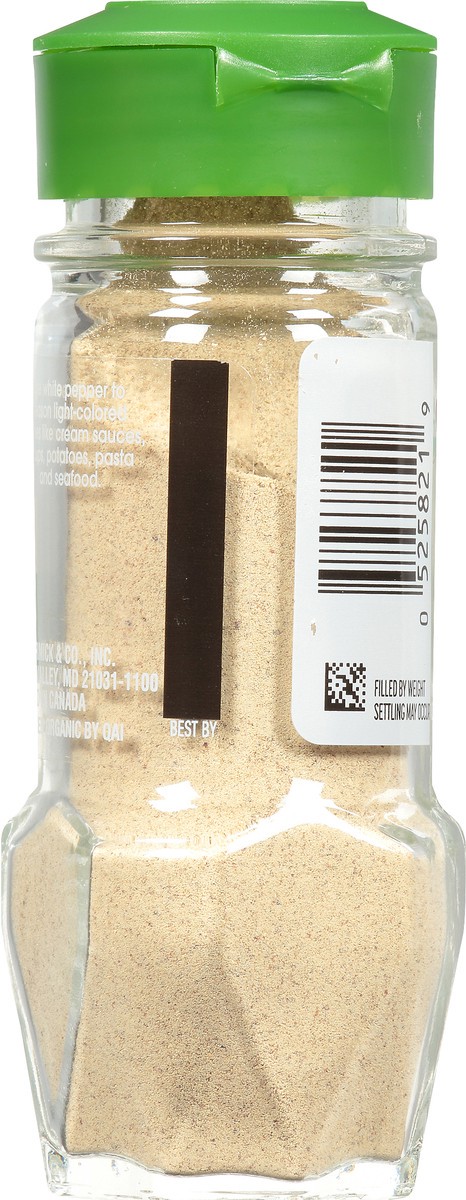 slide 3 of 7, McCormick Gourmet Organic Ground White Pepper, 1.75 oz, 1.75 oz