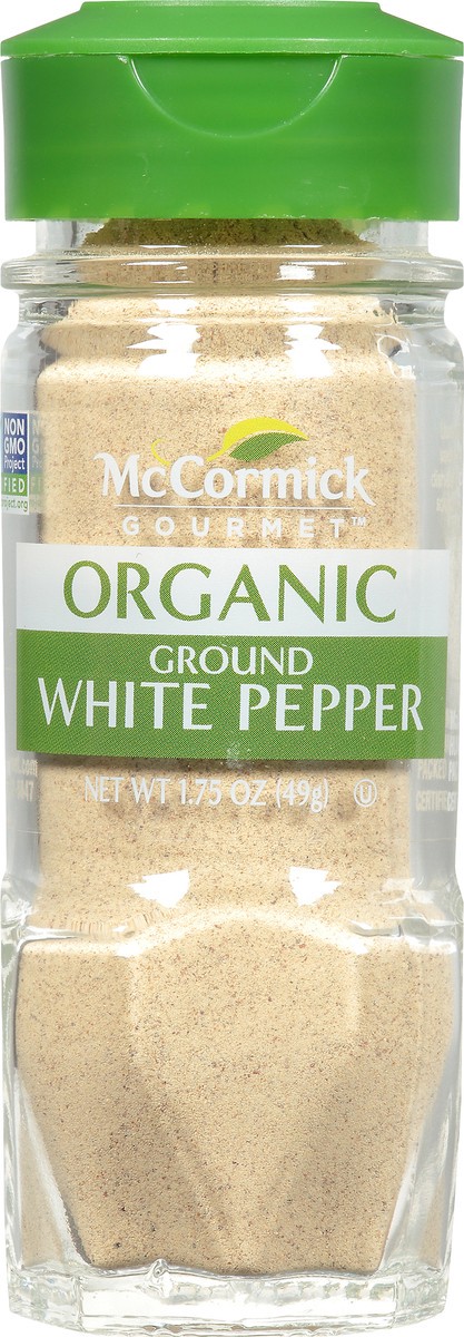 slide 7 of 7, McCormick Gourmet Organic Ground White Pepper, 1.75 oz, 1.75 oz