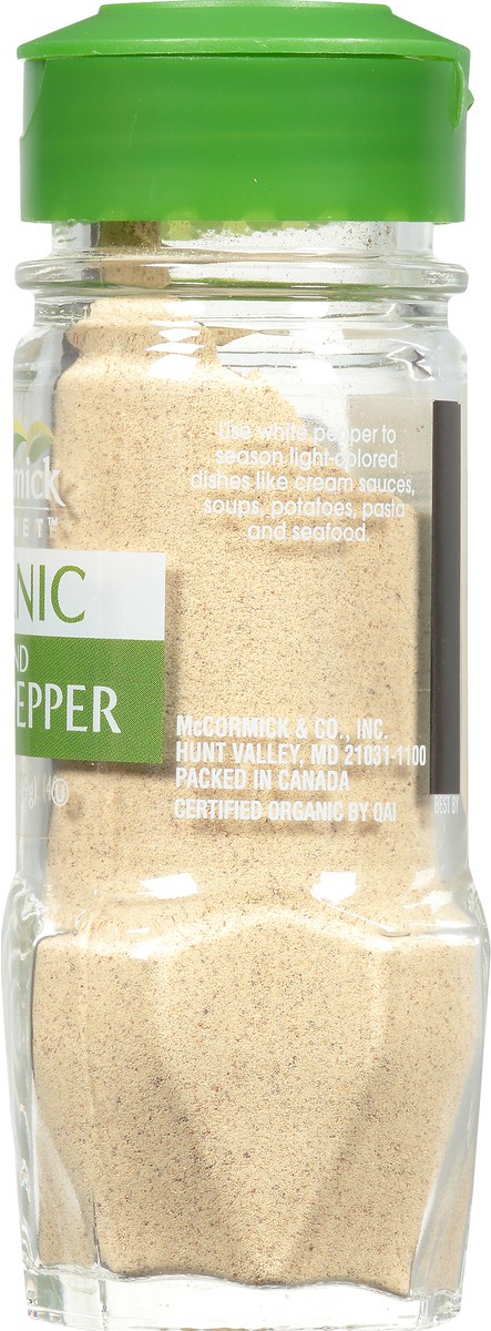 slide 5 of 7, McCormick Gourmet Organic Ground White Pepper, 1.75 oz, 1.75 oz