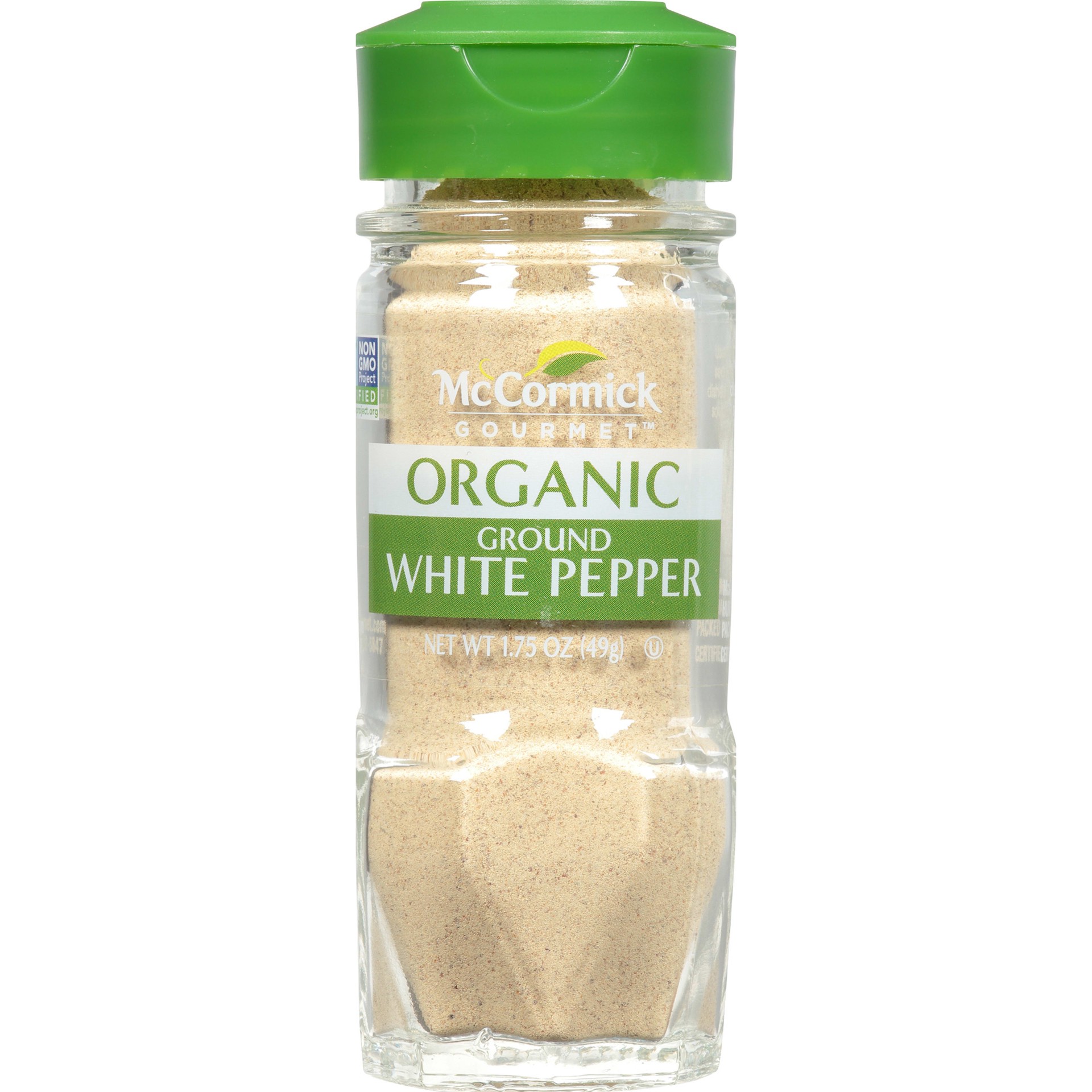 slide 1 of 7, McCormick Gourmet Organic Ground White Pepper, 1.75 oz, 1.75 oz