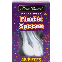 Best Choice Heavy Duty Plastic Spoons