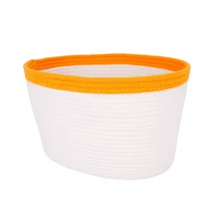 Havenstay Coiled Rope Medium Storage Basket - Yellow