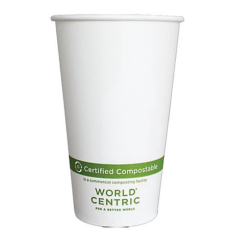 slide 1 of 1, World Centric 16Oz Hot Paper Cups - 24 Count, 24 ct