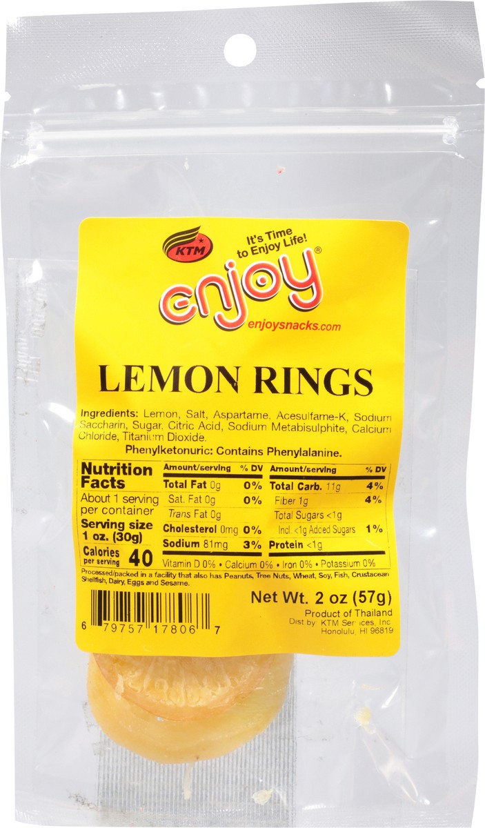 slide 6 of 9, Enjoy Seeds Lemon Rings, 2.5 oz