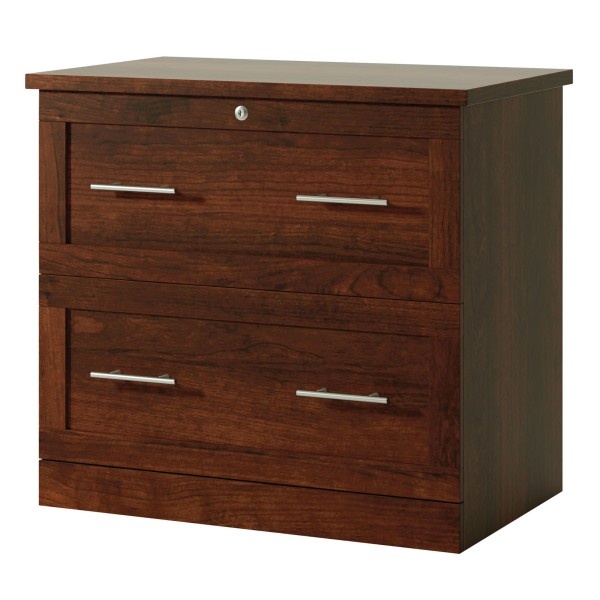 slide 1 of 8, Realspace 2-Drawer 30''W Lateral File Cabinet, Mulled Cherry, 1 ct