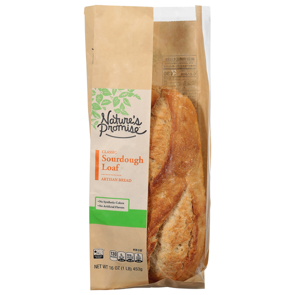 slide 1 of 1, Nature's Promise Bakery Classic Sourdough Loaf Artisan Bread, 14 oz