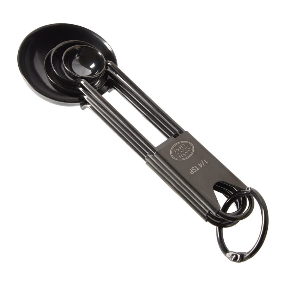 slide 3 of 3, Dash Of That Stainless Steel Measuring Spoons, 4 ct