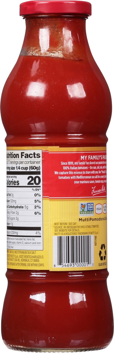 slide 11 of 13, Mutti Tomato Puree 24.5 oz, 24.5 oz