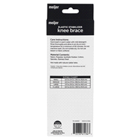 slide 2 of 5, Meijer Knee Brace, Elastic Stabilizer, Grey Two-Tone, Large, 1 ct