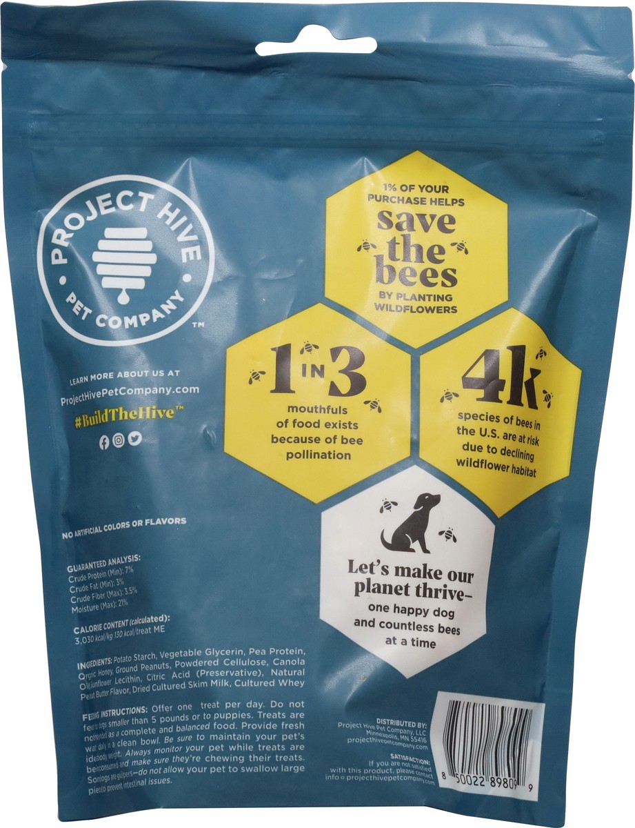 slide 15 of 15, Project Hive Pet Company Medium/Large Dogs Hive Chew Honey and Ground Peanuts Dog Treats 9 oz, 8 oz