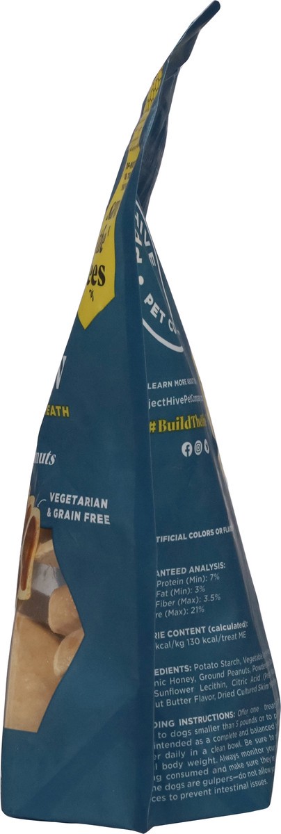 slide 12 of 15, Project Hive Pet Company Medium/Large Dogs Hive Chew Honey and Ground Peanuts Dog Treats 9 oz, 8 oz