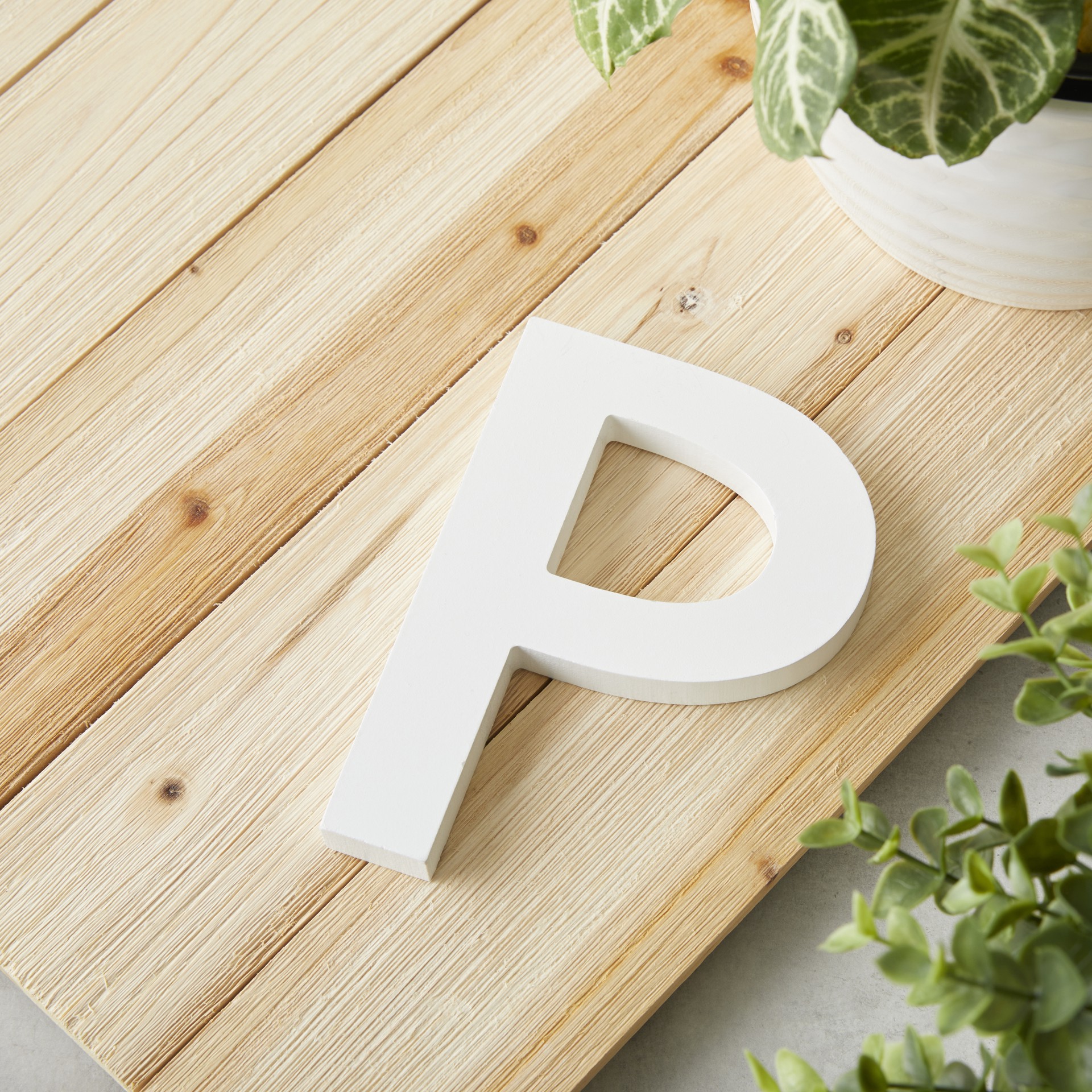 slide 2 of 3, 5.5" White Mdf Letter By Make Market, 5.7 in