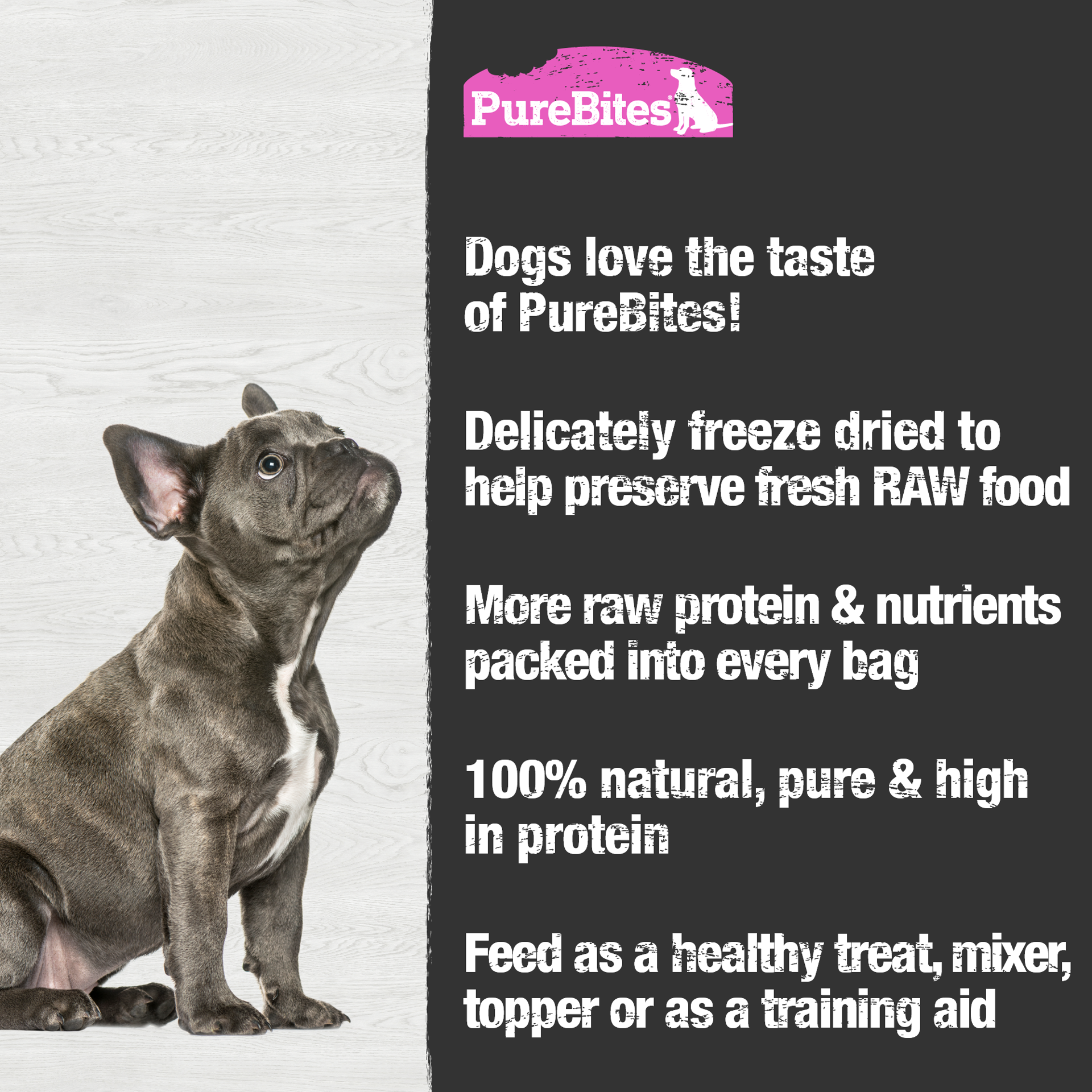 slide 3 of 5, PureBites Salmon Dog Treats, 2.47 oz