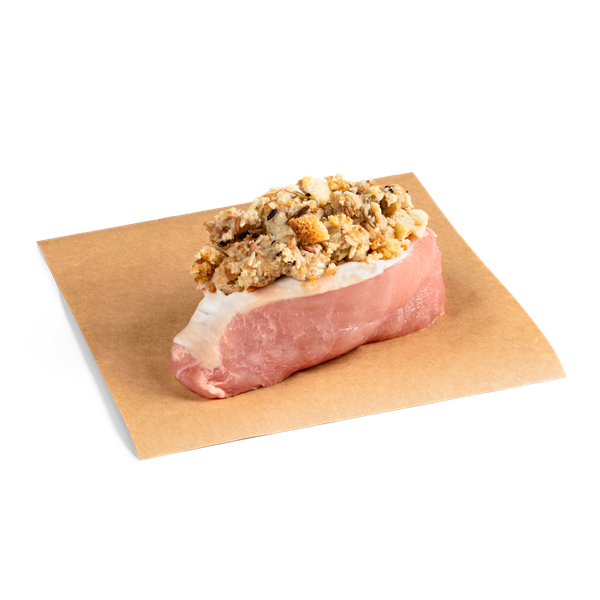 slide 1 of 1, Wild Rice Stuffed Boneless Pork Chop, 8 oz