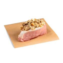Wild Rice Stuffed Boneless Pork Chop